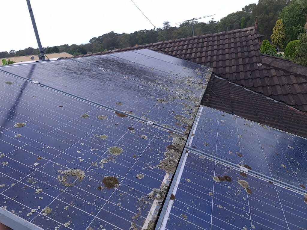 dirty solar panels